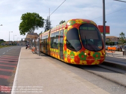 Viennaslide-05292031 Montpellier, moderne Tramway, Linie 2