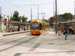 Viennaslide-05292035 Montpellier, moderne Tramway, Linie 2
