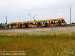 Viennaslide-05292042 Montpellier, moderne Tramway, Linie 2, Jacou