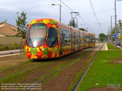 Viennaslide-05292052 Montpellier, moderne Tramway, Linie 2, N-D de Sablassou