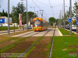 Viennaslide-05292053 Montpellier, moderne Tramway, Linie 2, N-D de Sablassou