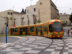 Viennaslide-05292075 Montpellier, moderne Tramway, Linie 2