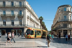 Viennaslide-05292087 Montpellier, moderne Tramway, Linie 2, Comedie