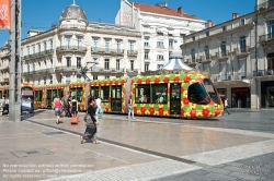 Viennaslide-05292088 Montpellier, moderne Tramway, Linie 2, Comedie
