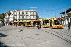 Viennaslide-05292094 Montpellier, moderne Tramway, Linie 2, Gare St Roch