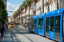 Viennaslide-05292098 Montpellier, moderne Tramway, Linie 2, Gare St Roch