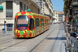 Viennaslide-05292100 Montpellier, moderne Tramway, Linie 2, Gare St Roch