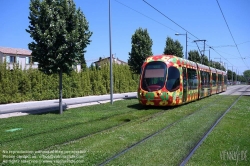 Viennaslide-05292120 Montpellier, moderne Tramway, Linie 2, N-D de Sablassou