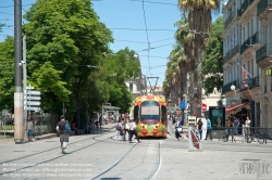 Viennaslide-05292125 Montpellier, moderne Tramway, Linie 2,Gare St Roch