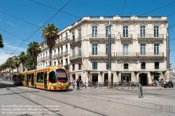 Viennaslide-05292127 Montpellier, moderne Tramway, Linie 2,Gare St Roch