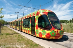 Viennaslide-05292143 Montpellier, moderne Tramway, Linie 2, Sabines