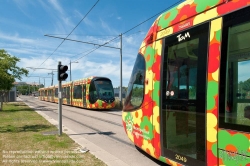 Viennaslide-05292144 Montpellier, moderne Tramway, Linie 2, Sabines