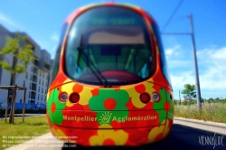 Viennaslide-05292146 Montpellier, moderne Tramway, Linie 2, Sabines