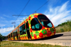 Viennaslide-05292149 Montpellier, moderne Tramway, Linie 2, Sabines