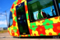 Viennaslide-05292153 Montpellier, moderne Tramway, Linie 2, Sabines