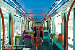 Viennaslide-05293006 Montpellier, moderne Tramway Linie 3, Fahrzeugdesign von Christian Lacroix - Montpellier, modern Tramway Line 3, Design by Christian Lacroix