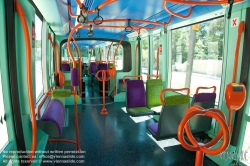 Viennaslide-05293008 Montpellier, moderne Tramway Linie 3, Fahrzeugdesign von Christian Lacroix - Montpellier, modern Tramway Line 3, Design by Christian Lacroix