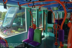 Viennaslide-05293013 Montpellier, moderne Tramway Linie 3, Fahrzeugdesign von Christian Lacroix - Montpellier, modern Tramway Line 3, Design by Christian Lacroix