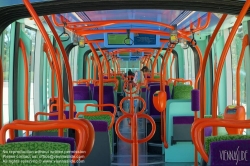 Viennaslide-05293017 Montpellier, moderne Tramway Linie 3, Fahrzeugdesign von Christian Lacroix - Montpellier, modern Tramway Line 3, Design by Christian Lacroix