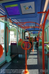 Viennaslide-05293077 Montpellier, moderne Tramway Linie 3, Fahrzeugdesign von Christian Lacroix - Montpellier, modern Tramway Line 3, Design by Christian Lacroix