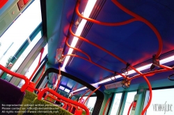 Viennaslide-05293112 Montpellier, moderne Tramway Linie 3, Fahrzeugdesign von Christian Lacroix - Montpellier, modern Tramway Line 3, Design by Christian Lacroix, Innenraum