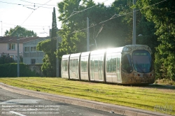 Viennaslide-05294014 Montpellier, moderne Tramway Linie 4, Fahrzeugdesign von Christian Lacroix - Montpellier, modern Tramway Line 4, Design by Christian Lacroix, Place Albert 1er