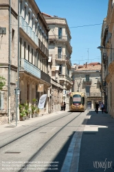 Viennaslide-05294073 Montpellier, moderne Tramway Linie 4, Fahrzeugdesign von Christian Lacroix - Montpellier, modern Tramway Line 4, Design by Christian Lacroix, Observatoire