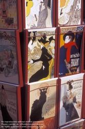 Viennaslide-05300102 Paris, Ansichtskarten von Henri de Toulouse-Lautrec - Paris, Postcards by Henri de Toulouse-Lautrec