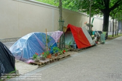 Viennaslide-05300179 Paris, Zelte von Obdachlosen - Paris, Homeless People, Tents