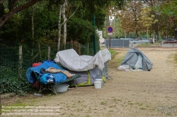 Viennaslide-05300192 Paris, Obdachlosigkeit // Paris, Homeless Camping