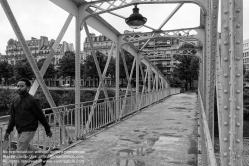 Viennaslide-05300952 Paris, Brücke über das Bassin de l'Arsenal - Paris, Bridge over Bassin de l'Arsenal