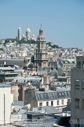 Viennaslide-05301007 Paris, Stadtpanorama, Blick von Galeries Lafayette auf Montmartre - Paris, Panorama View from Galeries Lafayette to Montmartre