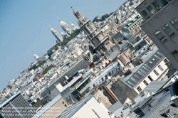 Viennaslide-05301008 Paris, Stadtpanorama, Blick von Galeries Lafayette auf Montmartre - Paris, Panorama View from Galeries Lafayette to Montmartre