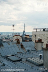 Viennaslide-05301011 Paris, Stadtpanorama mit Eiffelturm vom Montmartre - Paris, Panoramic View from Montmartre with Eiffel Tower