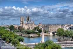 Viennaslide-05301305 Paris, Ile de la Cite, Notre Dame vor dem Brand des Dachstuhls - Paris, Ile de la Cite, Notre Dame Cathedral prior to the Fire