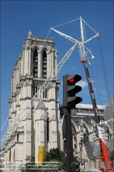 Viennaslide-05301319 Paris, Renovierung der Kathedrale Notre-Dame // Paris, Renovation of Notre Dame Cathedral