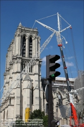 Viennaslide-05301320 Paris, Renovierung der Kathedrale Notre-Dame // Paris, Renovation of Notre Dame Cathedral
