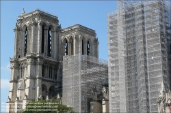 Viennaslide-05301322 Paris, Renovierung der Kathedrale Notre-Dame // Paris, Renovation of Notre Dame Cathedral