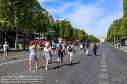 Viennaslide-05302203 Paris, Champs-Elysées, jeden ersten Sonntag des Monats ist die Straße für den Autoverkehr gesperrt