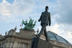 Viennaslide-05302260 Paris, Avenue des Champs-Elysées, Denkmal General de Gaulle