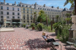 Viennaslide-05302506 Paris, Bibliotheque national de France (Französische Nationalbibliothek), Jardin Vivienne // Paris, Bibliotheque national de France (French National Library), Vivienne Garden