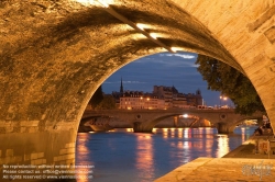 Viennaslide-05307056 Paris, Abend an der Seine - Paris, Evening at the Banks of the River Seine