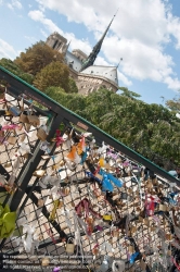 Viennaslide-05307099 Paris, Seine, Liebesschlösser - Paris, River Seine, Love Locks