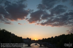 Viennaslide-05307111 Paris, Seine, Sonnenuntergang - Paris, Seine, Sunset