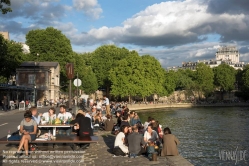 Viennaslide-05307146 Paris, verkehrsberuhigte Seineunfer Berges de Seine - Paris, Pedestrian Zone Banks of River Seine