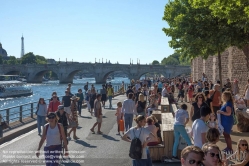 Viennaslide-05307151 Paris, verkehrsberuhigte Seineunfer Berges de Seine - Paris, Pedestrian Zone Banks of River Seine