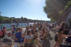 Viennaslide-05307153 Paris, verkehrsberuhigte Seineunfer Berges de Seine - Paris, Pedestrian Zone Banks of River Seine