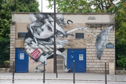 Viennaslide-05308105 Paris, Boulevard Massena, Street Art