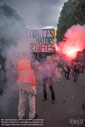 Viennaslide-05309015 Paris, 14.6.2018, Demonstration der SNCF gegen Macron