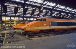 Viennaslide-05309210 Paris, Gare de Lyon, TGV-Züge der ersten Generation